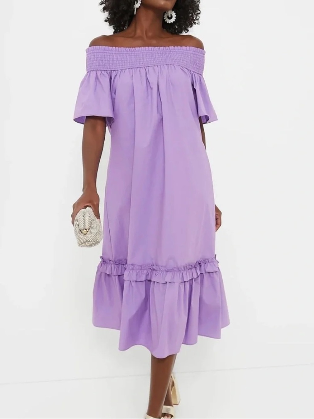 Tuckernuck Hyacinth House‎ Capri Shirred Midi Dress, Size XL, EUC